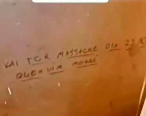 Amea A De Massacre Deixada Em Banheiro De Escola Em Patos De Minas