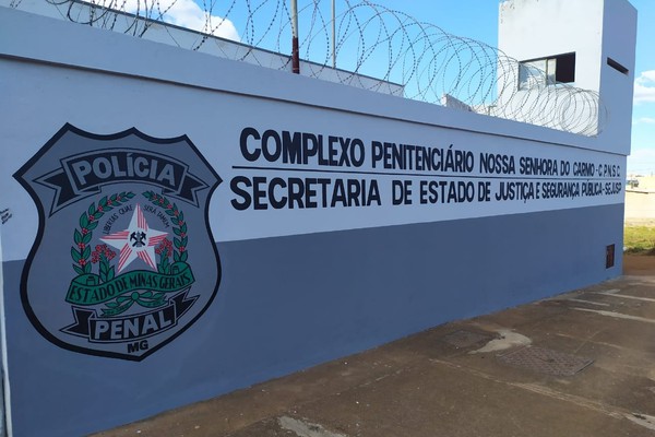 Detento é encontrado morto dentro de cela no Complexo Penitenciário de Carmo do Paranaíba