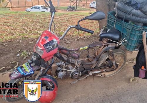 PM Rodoviária prende condutor com motoneta toda modificada na MGC 354, em Patos de Minas