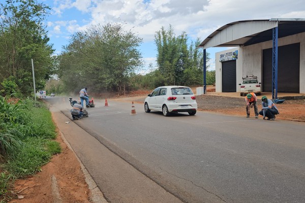 Novo radar de limite de velocidade começa a ser instalado na Estrada da Serrinha, em Patos de Minas