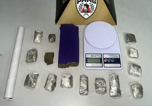 Homem é preso com barra e tabletes de maconha durante operação em Patos de Minas