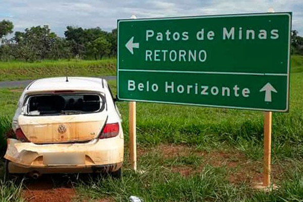 Motorista embriagado é preso após avançar parada e ser atingido por caminhão no trevo de Rio Paranaíba