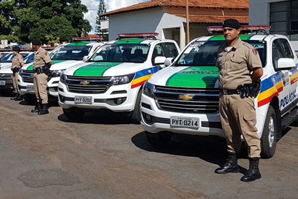 Polícia Militar de Patos de Minas recebe 29 viaturas novas para reforçar segurança pública