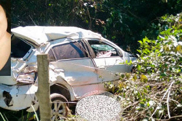 Mulher morre após capotar veículo na MGC 188 no município de Guarda-Mor