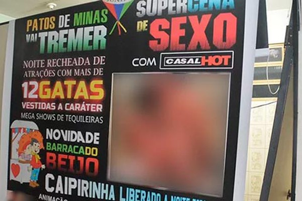 Dono de casa de encontro expõe cartaz pornográfico para divulgar evento e acaba na Delegacia