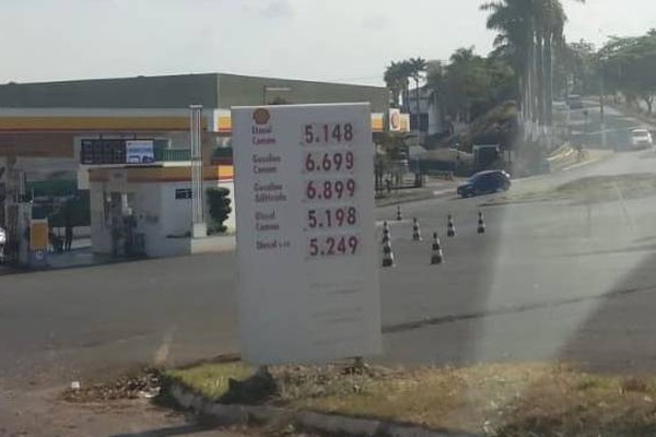 Diesel é reajustado em Patos de Minas e o litro já ultrapassa a casa dos R$5,00