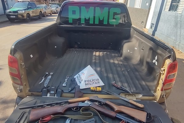 Polícia Militar de Meio Ambiente apreende armas e prende quatro suspeitos por caça ilegal na região