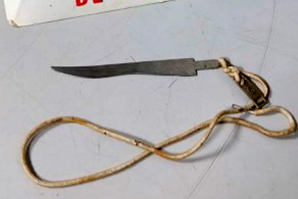 Homem ameaça matar os próprios pais e acaba preso com lâmina de faca, em Patos de Minas