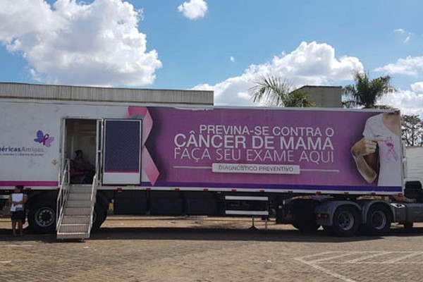 Patos de Minas terá reforço da Carreta de Mamografia do Hospital do Câncer de Patrocínio 