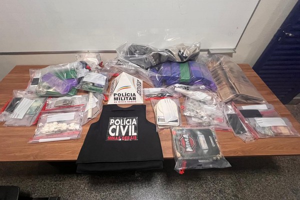 Operação prende três por tráfico e apreende grande quantidade de drogas em São Gotardo