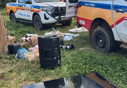 Homem passa a noite furtando residências e acaba preso em São Gotardo; bens somavam cerca de R$10mil