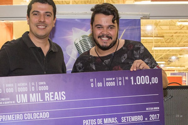 Rafael Toledo é o grande vencedor do 1º  Desafio Musical do Pátio Central Shopping