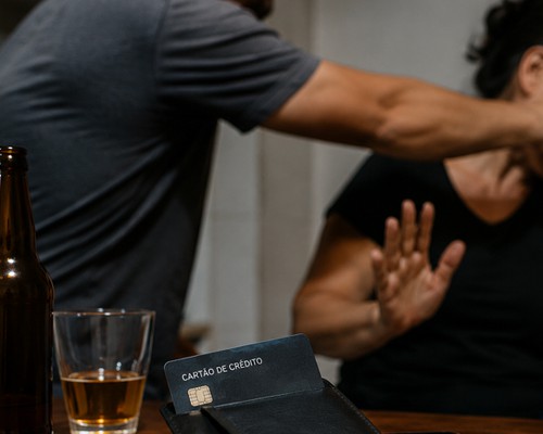 Marido agride esposa com soco no rosto após ela se negar a continuar pagando despesas de bar
