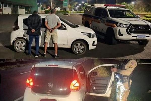 Polícia Militar prende ladrões e recupera caminhonete furtada em Monte Carmelo