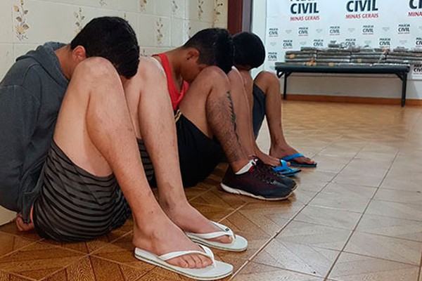 Polícia Civil prende 3 jovens com 26 kg de entorpecentes em Patos de Minas
