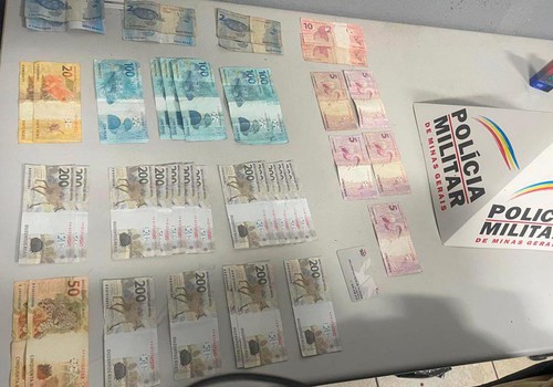 Homem é preso em Patos de Minas com mais de R$ 4 mil em cédulas falsas de R$ 100,00 e R$ 200,00