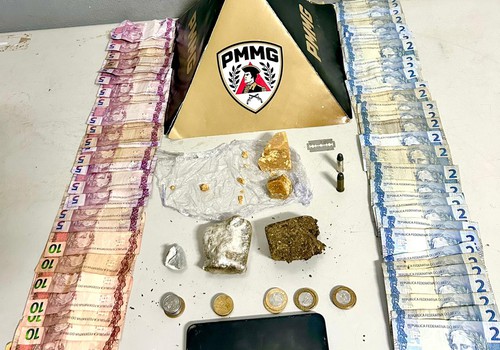 Polícia Militar flagra movimentação de tráfico e prende dois suspeitos em Patos de Minas