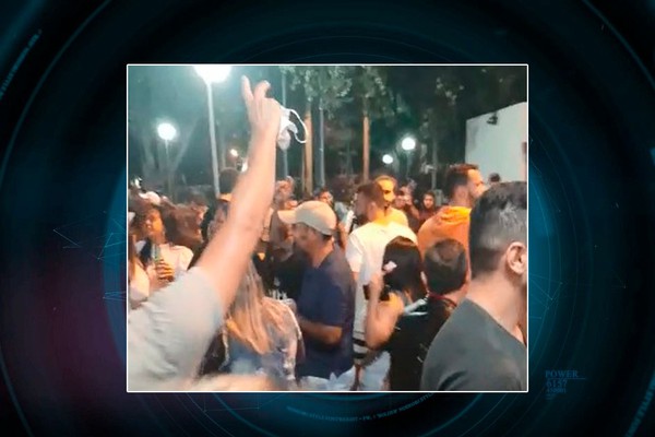 Aglomeração em bar com música ao vivo e pessoas sem máscara chama atenção em Lagoa Formosa
