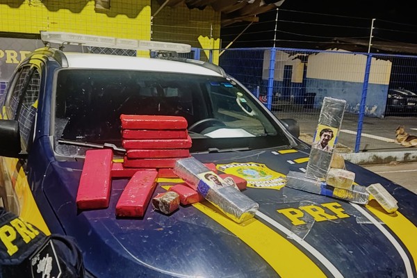 Grupo de Patrulhamento Tático da PRF prende passageiro de ônibus com maconha Dry na BR 365