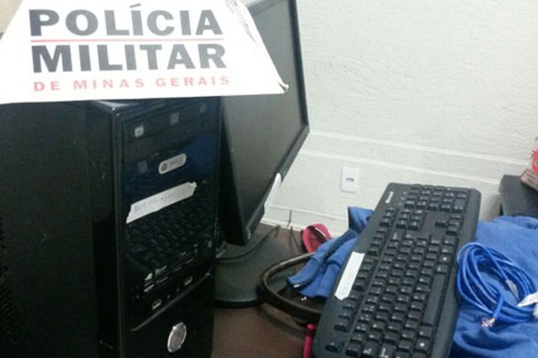 Polícia Militar recupera computador furtado do Caps de Presidente Olegário