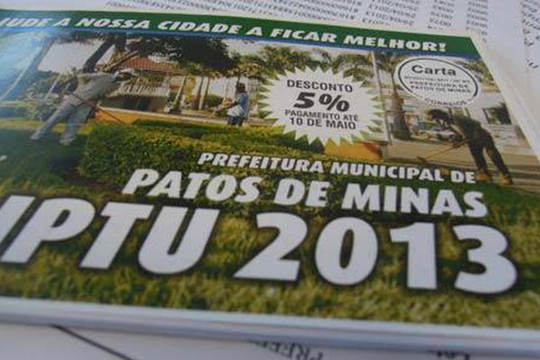 Prefeitura emite 63 mil guias de IPTU. O imposto começa a vencer em 10 de maio