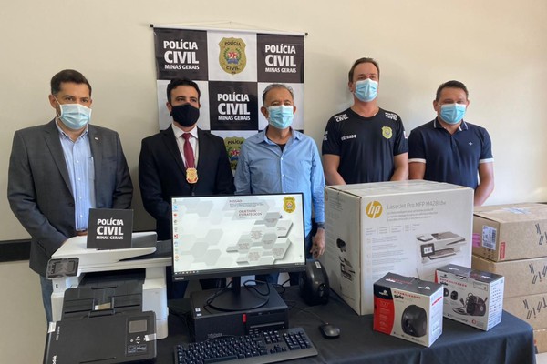 Polícia Civil de São Gotardo recebe computadores, impressoras, scanners e estabilizadores