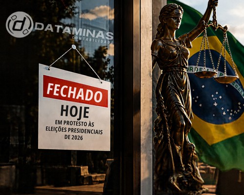 Escritório de contabilidade fecha hoje em protesto às eleições presidenciais de 2026