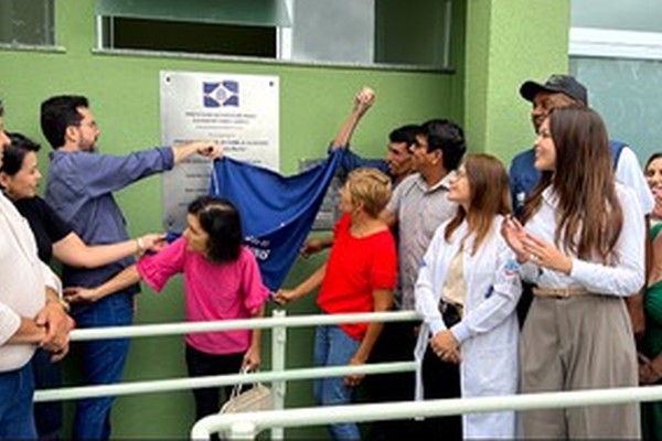 Prefeitura inaugura reforma e ampliação da Unidade de Saúde do distrito de Alagoas