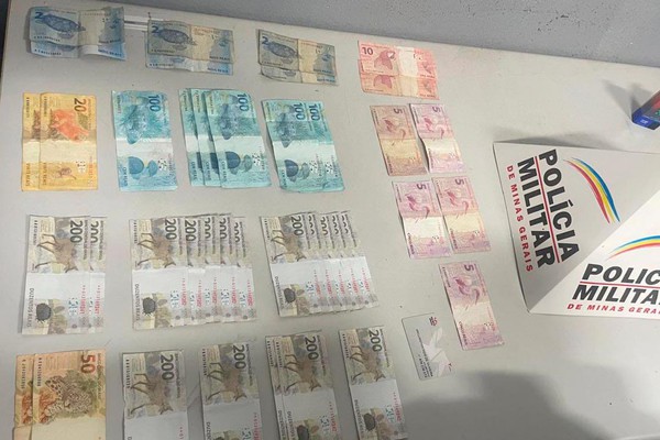 Homem é preso em Patos de Minas com mais de R$ 4 mil em cédulas falsas de R$ 100,00 e R$ 200,00