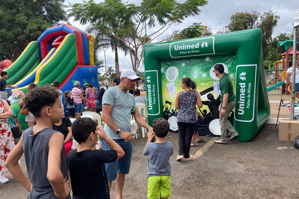 Unimed promove saúde e diversão em evento para o dia das crianças na Orla da Lagoa Grande