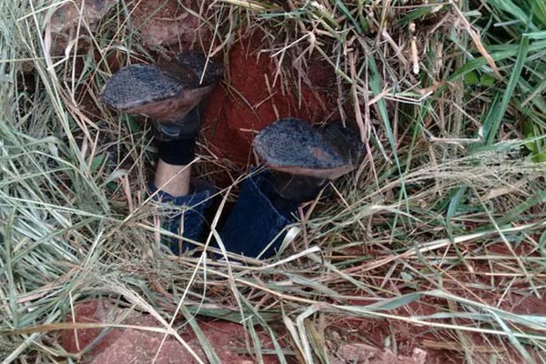 Polícia Civil identifica suspeito de matar e enterrar homem de cabeça para baixo em buraco