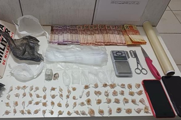 Polícia Militar desmantela ponto de tráfico de drogas em Presidente Olegário