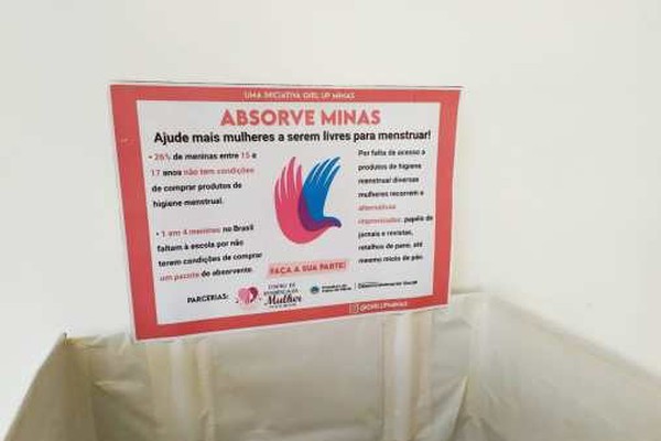 Prefeitura de Patos de Minas anuncia parceria para arrecadar absorventes para mulheres carentes