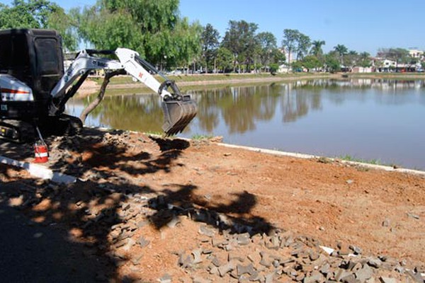 Prefeitura inicia obra na Lagoa Grande para nova revitalização que custará mais de R$750 mil