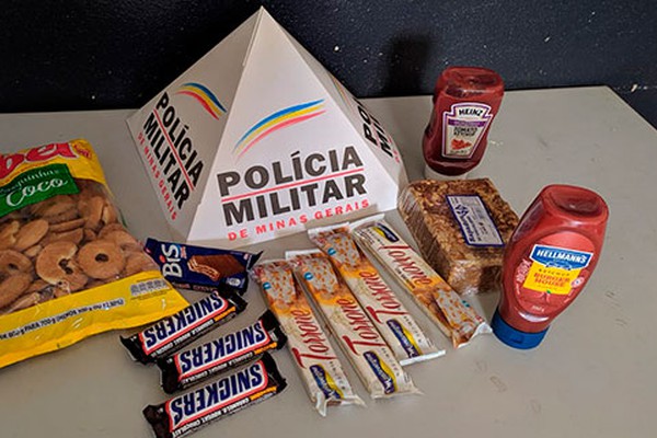 Homem de 33 anos furta alimentos em supermercado e acaba na delegacia em Patos de Minas