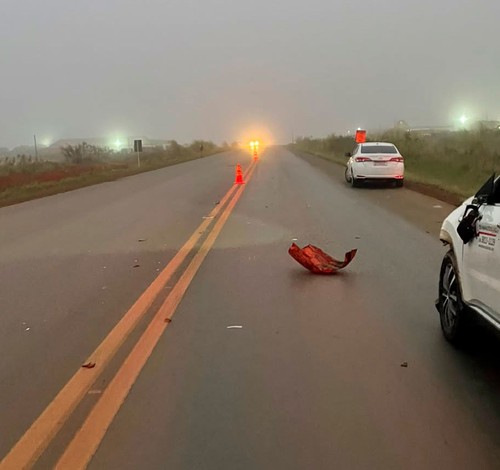 Pedestre morre após ser atropelado por  Fiat Toro na BR-354, em Rio Paranaíba