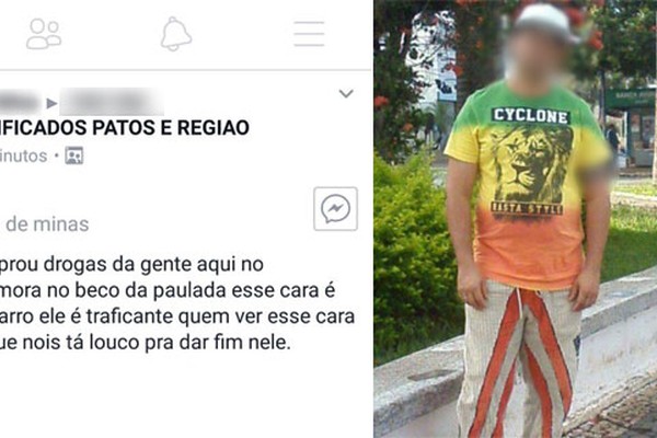 PC vai investigar post de "traficante à caça de ladrão" no Facebook em Patos de Minas