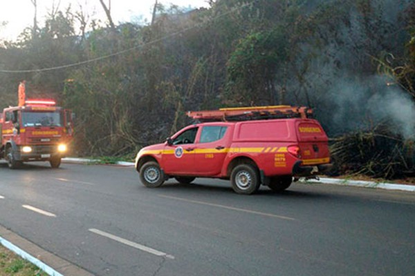 Mulher presa por causar queimada em Patos de Minas é suspeita de provocar outros incêndios