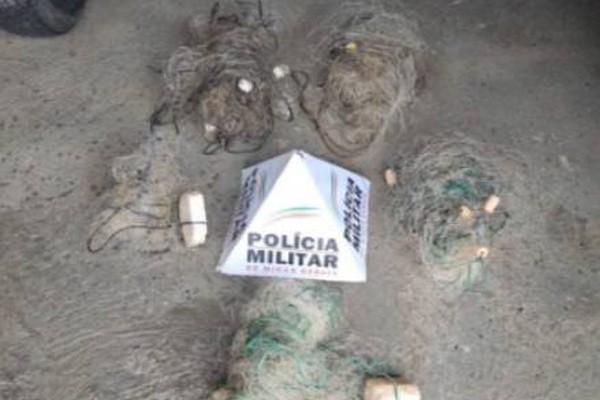 Operação ambiental flagra posse ilegal de arma e apreende petrechos de pesca proibida em São Gonçalo do Abaeté