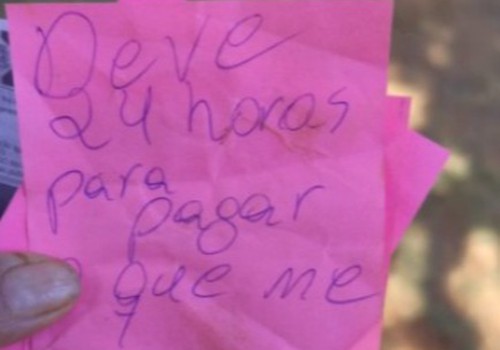 Filho que não trabalha e vive às custas da mãe usa bilhete para ameaçar destruí-la