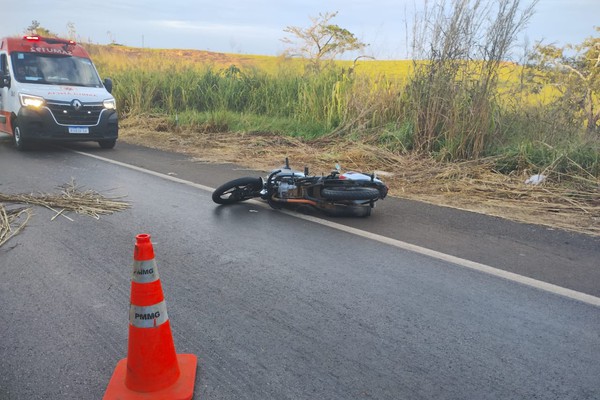 Jovem motociclista morre em acidente na BR 352, próximo ao Agnaldo das Pamonhas