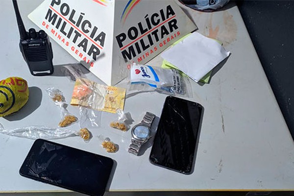 Homem de 23 anos é preso com drogas e materiais de origem duvidosa em São Gotardo