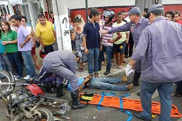 Mais um motociclista fica ferido no conturbado trânsito de Patos de Minas