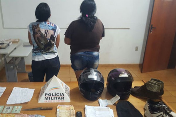 Mulheres são presas por darem suporte a assaltantes de lotérica em Monte Carmelo