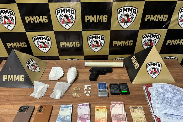 Homem é preso em São Gotardo quando comercializava drogas em motocicleta