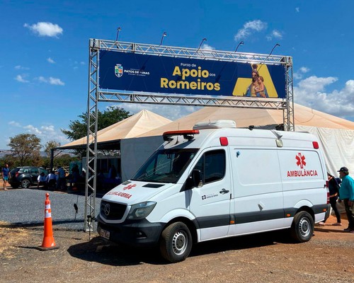 Ponto de apoio aos romeiros começa a funcionar no dia 6 de agosto na BR365 em Patos de Minas