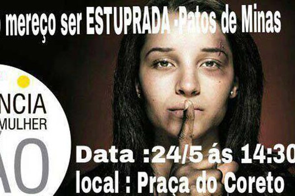 Grupo de mulheres marca manifesto contra estupros no aniversário de Patos de Minas