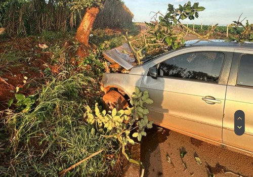 Motorista morre após bater em árvore na estrada de acesso a Campo Alegre, em Lagoa Formosa