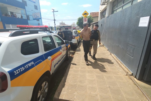 Acusado de cometer furtos em série em Patos de Minas é preso após tentar fugir da Polícia Militar