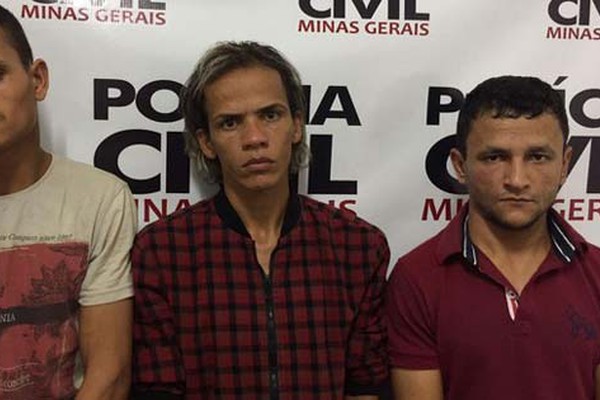 PC de Presidente Olegário apresenta trio que furtou em pelo menos 7 lojas em Patos de Minas